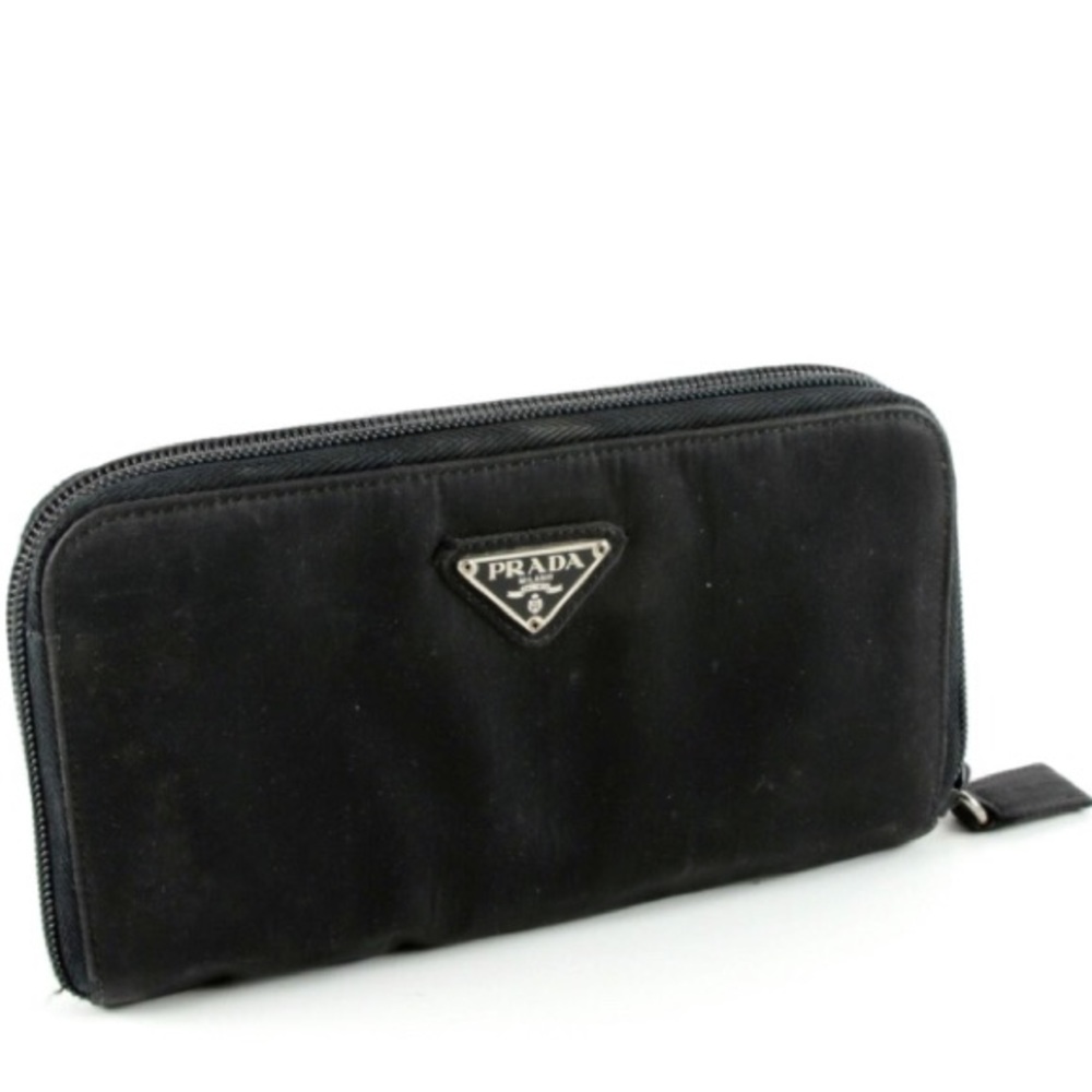Prada Tessuto zip around wallet nylon